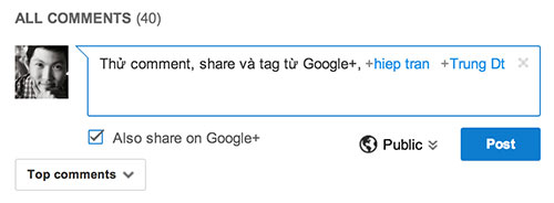 Youtube liên kết bình luận sang Google+ với nhiều tính năng hay
