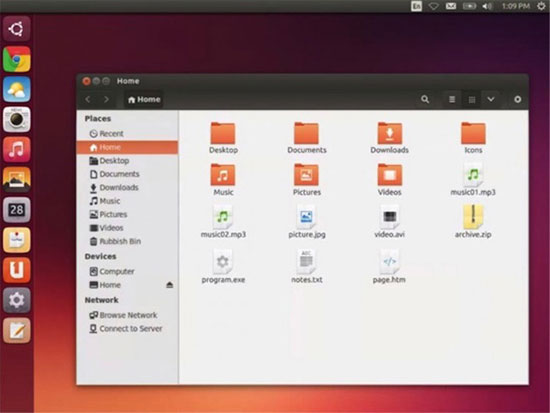 Ubuntu dành cho máy tính và điện thoại thay đổi icon theo giao diện phẳng