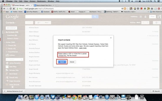 Cách nhanh chóng để nhập danh bạ từ iPhone sang Gmail