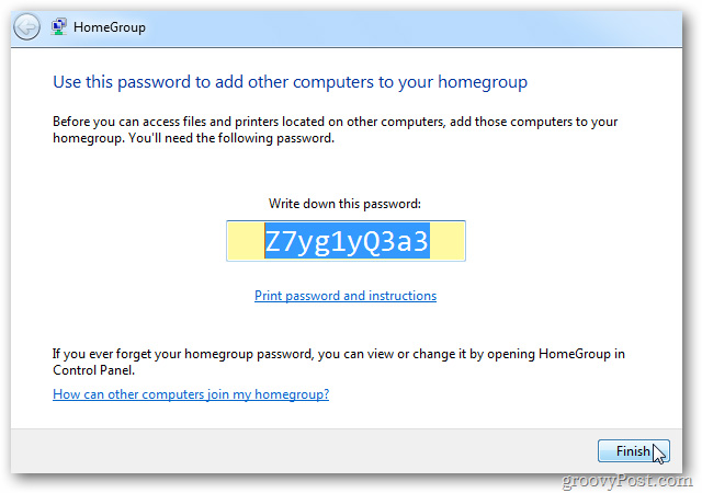 Windows sẽ tạo password