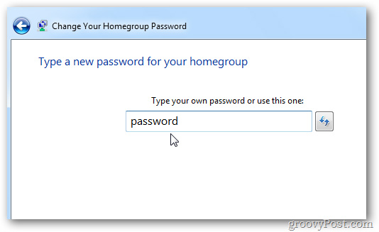 thay đổi Password