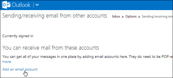 Truy cập tài khoản Email POP3 trong Windows 8 