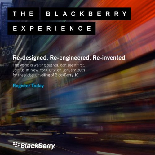 RIM phát giấy mời tham dự sự kiện BlackBerry 10