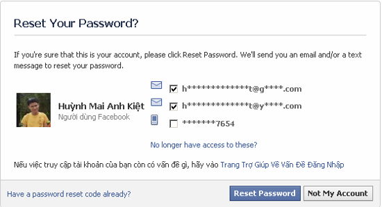 Làm gì khi quên mật khẩu Facebook