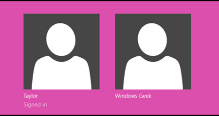 Cách đổi màu màn hình Sign-in của Windows 8