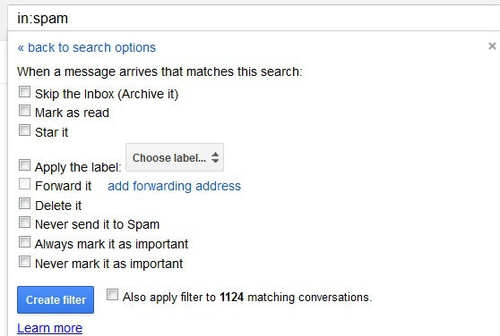 cách chặn thư spam trong gmail