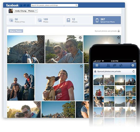 Facebook ra mắt ứng dụng tự động tải ảnh chụp từ smartphone