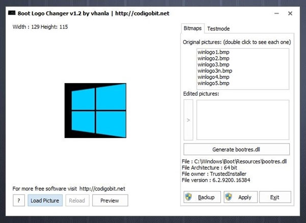 Thiên biến vạn hóa logo khởi động cho Windows 8/8.1