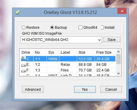 OneKey Ghost - Tạo và bung "Ghost" cho máy tính bằng 1 cú nhấp chuột