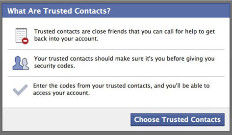 Facebook 3 - Cách lấy lại mật khẩu Facebook nhờ bạn bè