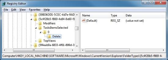 Thêm nút Delete vào thanh công cụ Windows 7 Explorer