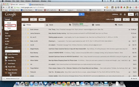 gmail7 - Cách nhanh chóng để nhập danh bạ từ iPhone sang Gmail